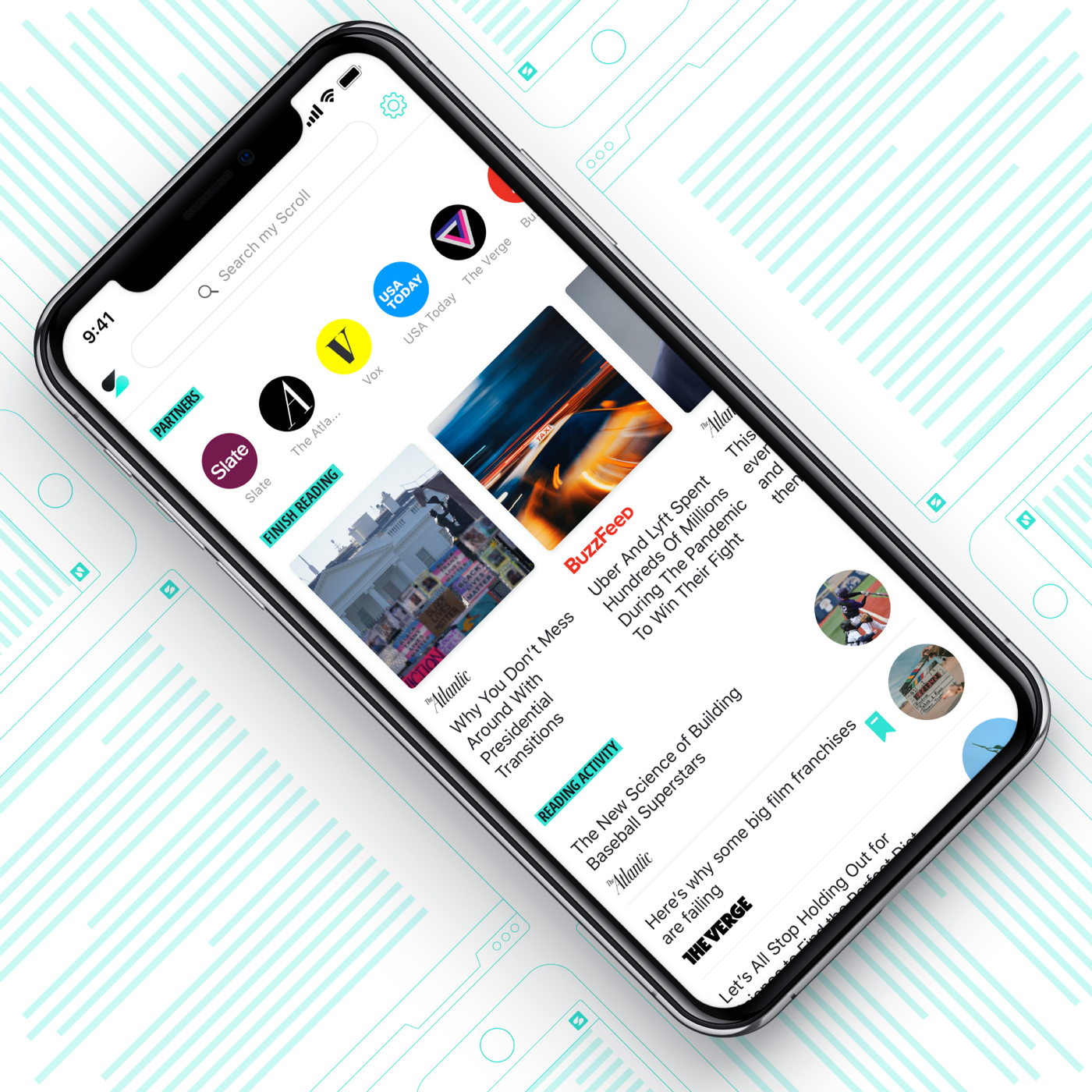 Scroll reader app