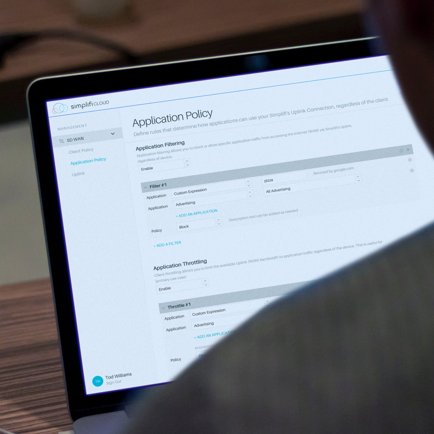 Simplifi SD-WAN app